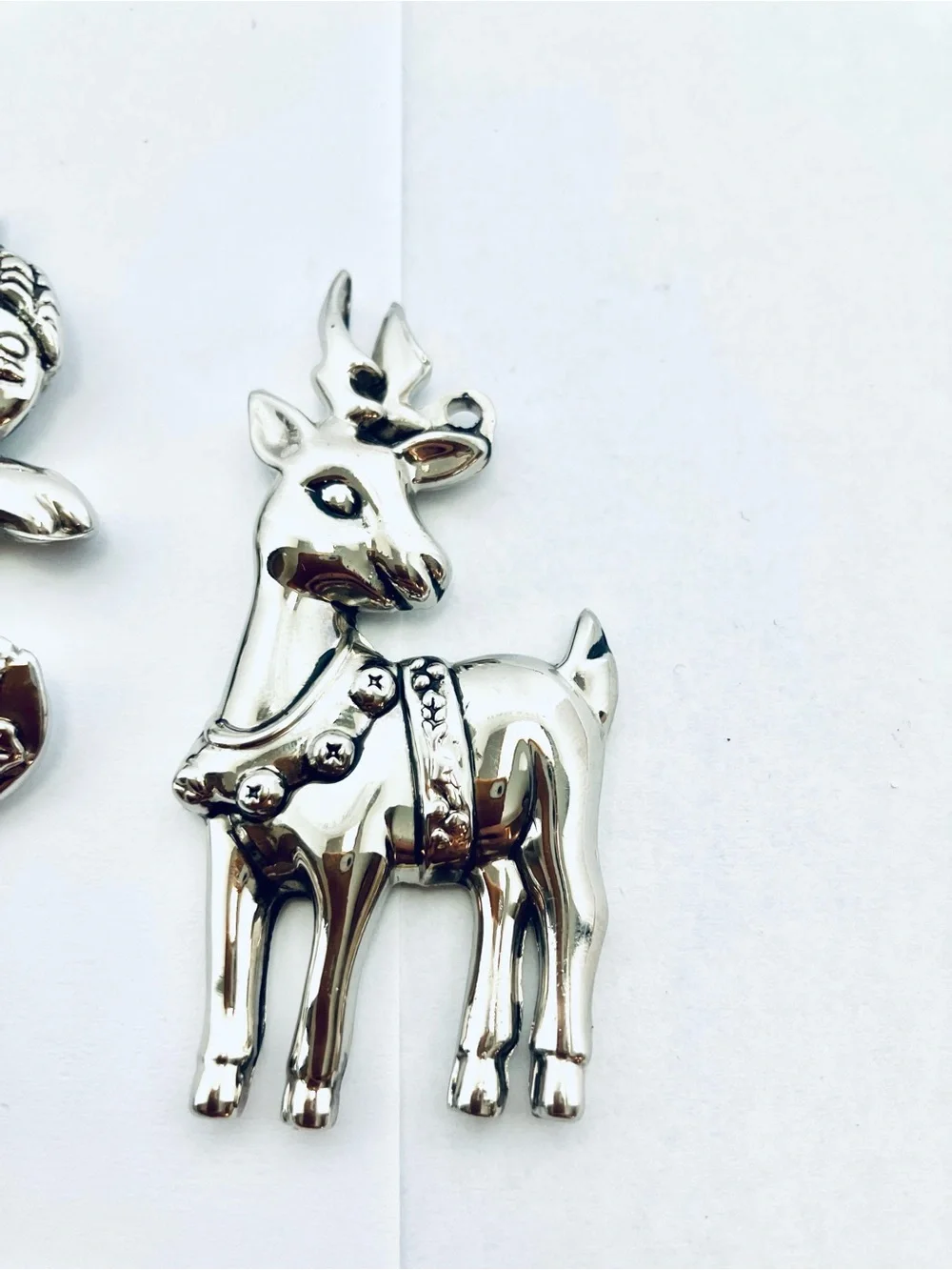 Gorham Silver Colored Metal Christmas Ornaments Lot(7)